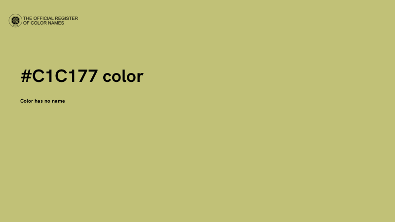 #C1C177 color image