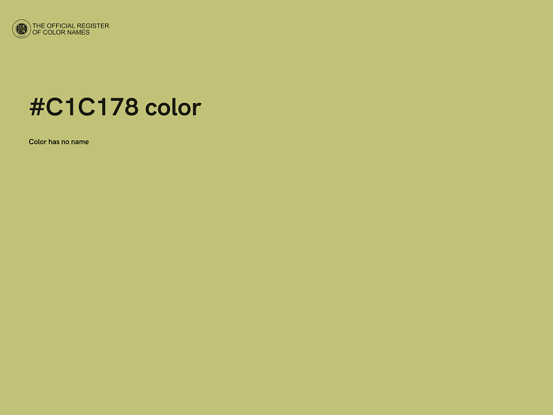#C1C178 color image