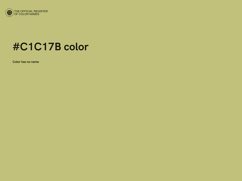#C1C17B color image