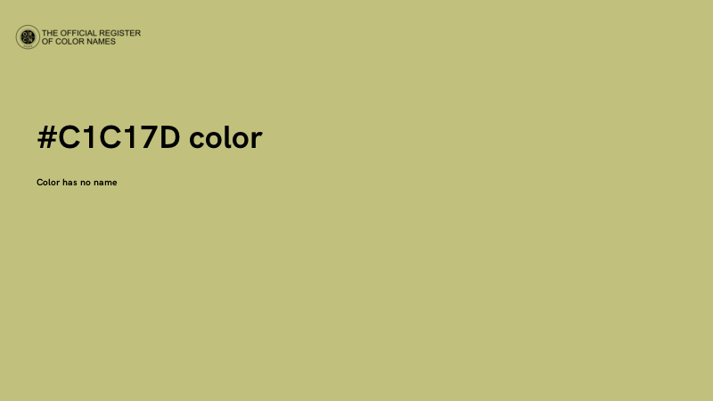 #C1C17D color image