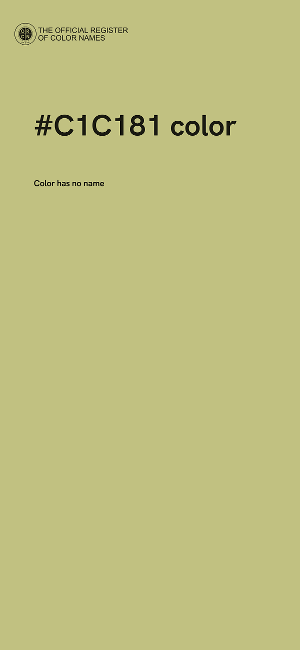 #C1C181 color image