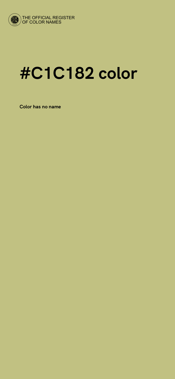 #C1C182 color image