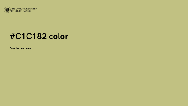 #C1C182 color image