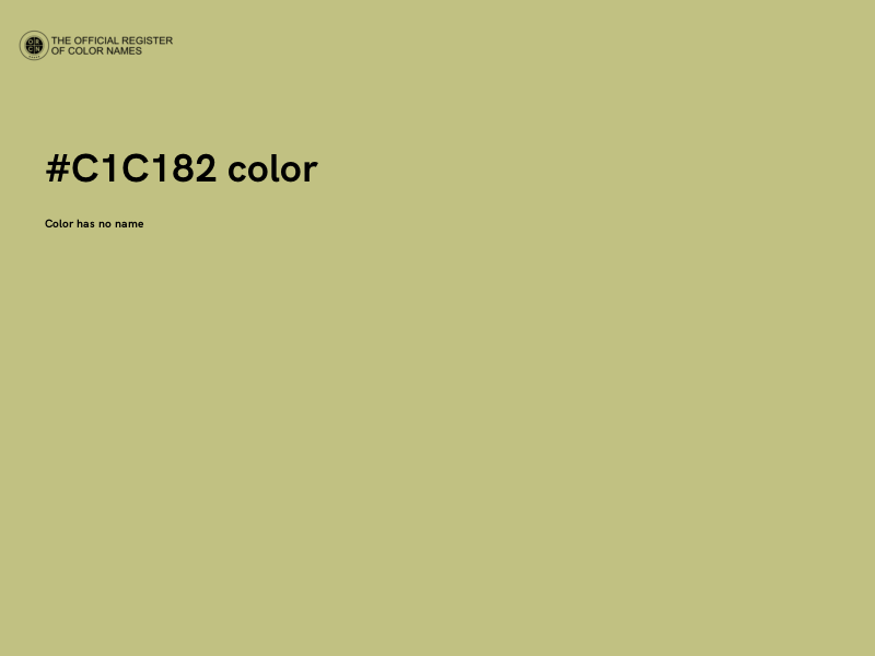 #C1C182 color image