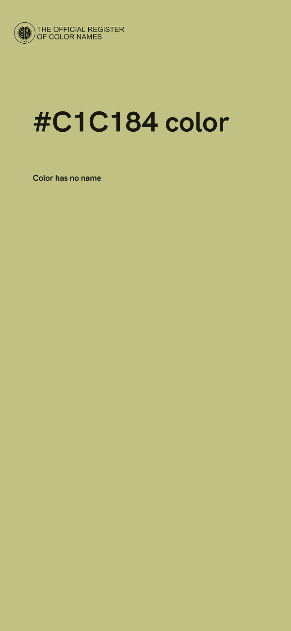 #C1C184 color image