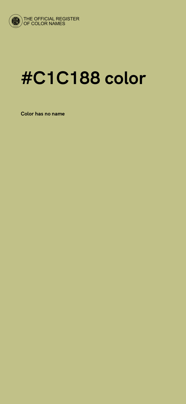 #C1C188 color image