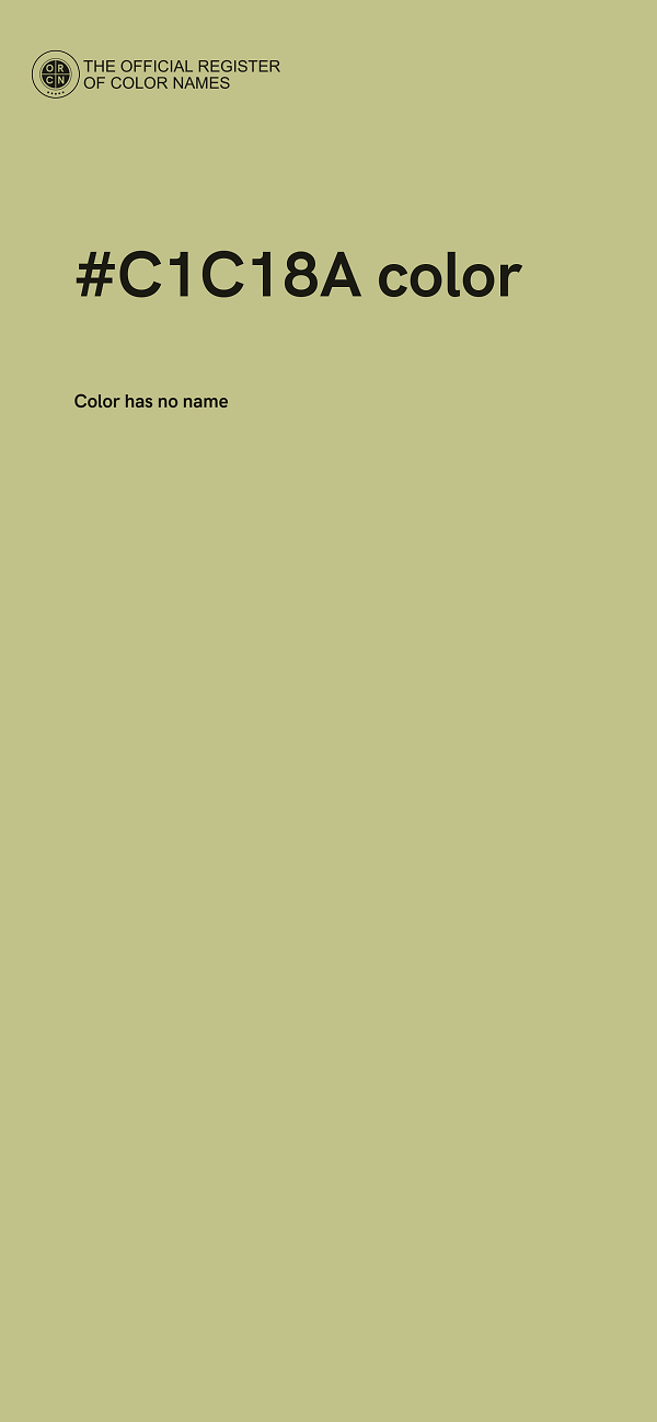 #C1C18A color image