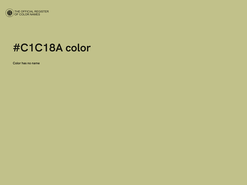 #C1C18A color image