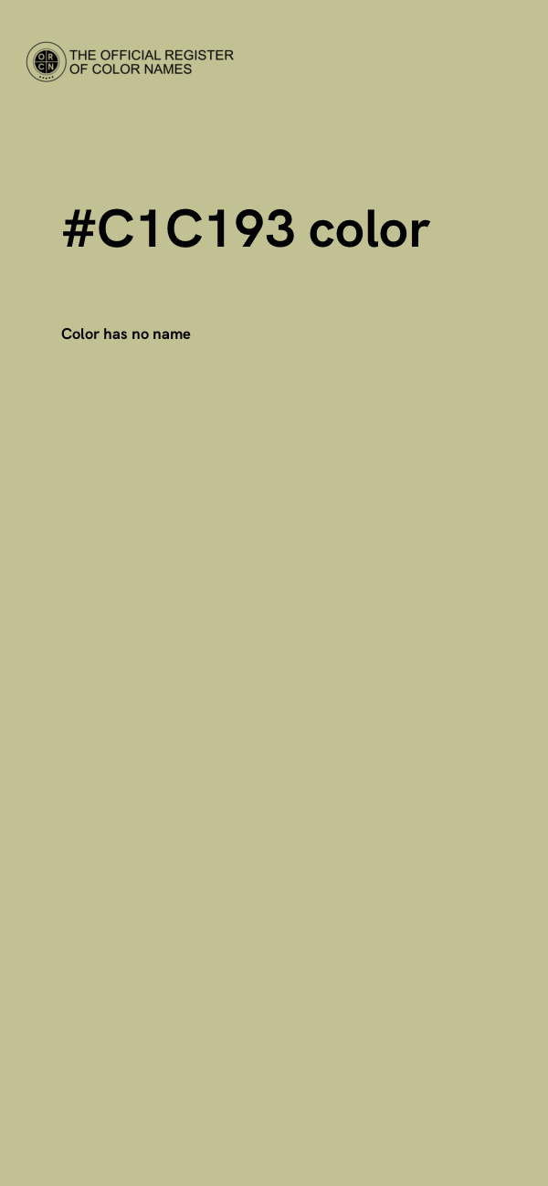#C1C193 color image