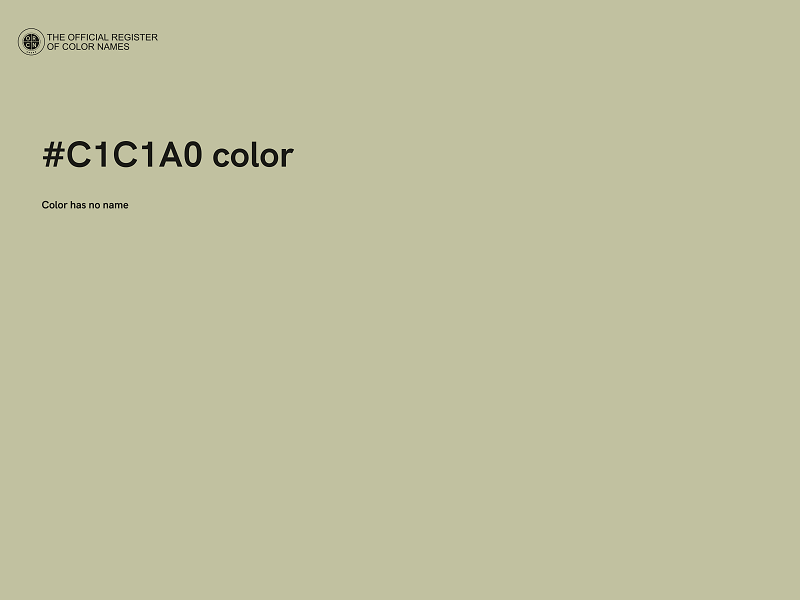 #C1C1A0 color image