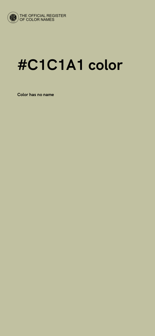 #C1C1A1 color image