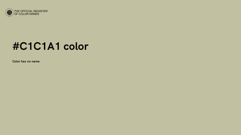 #C1C1A1 color image