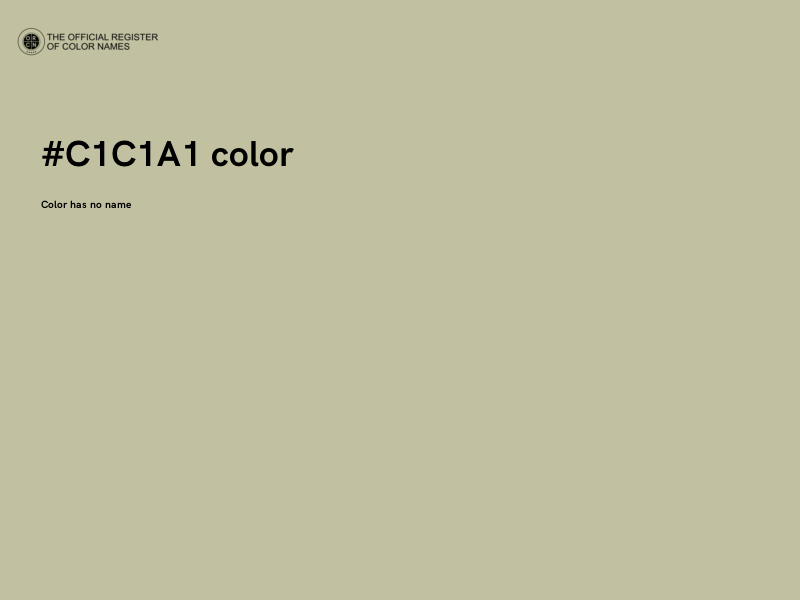#C1C1A1 color image