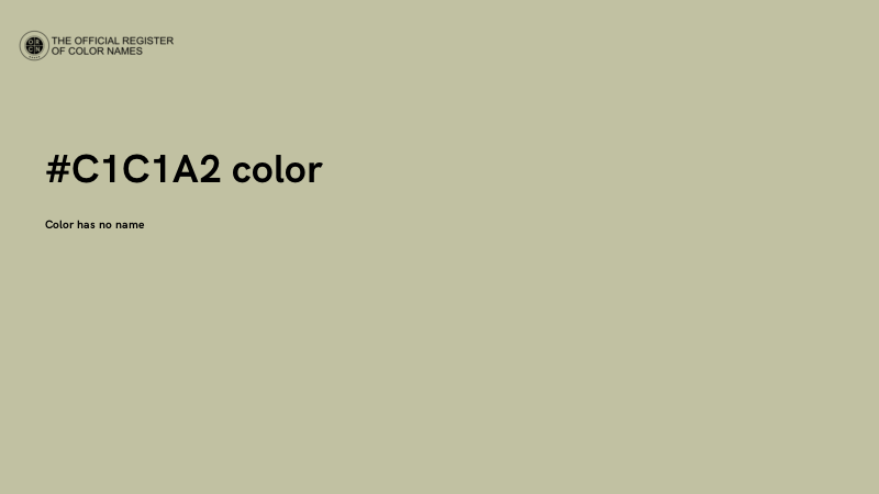 #C1C1A2 color image