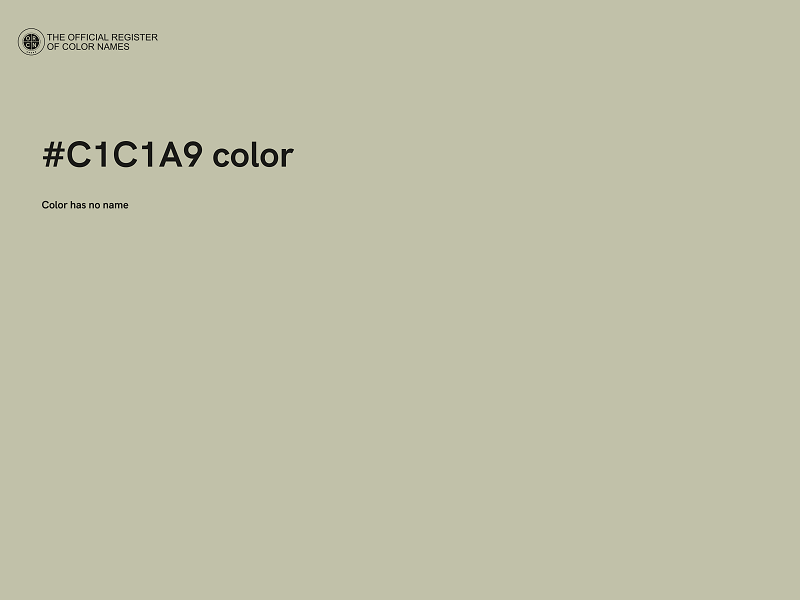 #C1C1A9 color image