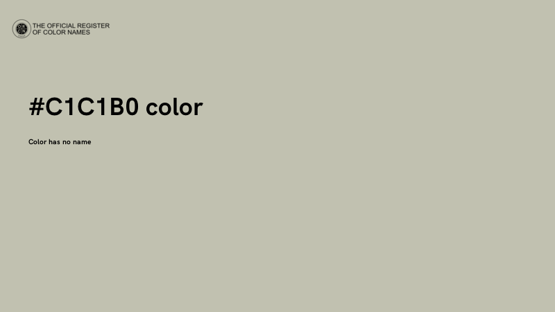 #C1C1B0 color image