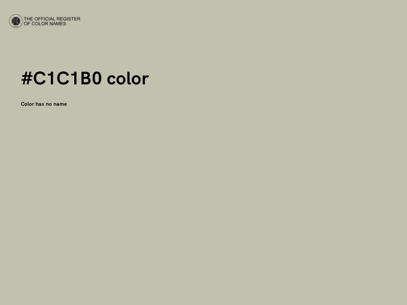 #C1C1B0 color image