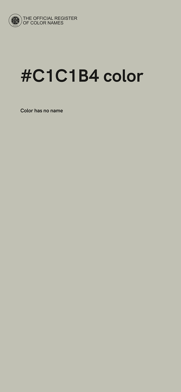 #C1C1B4 color image