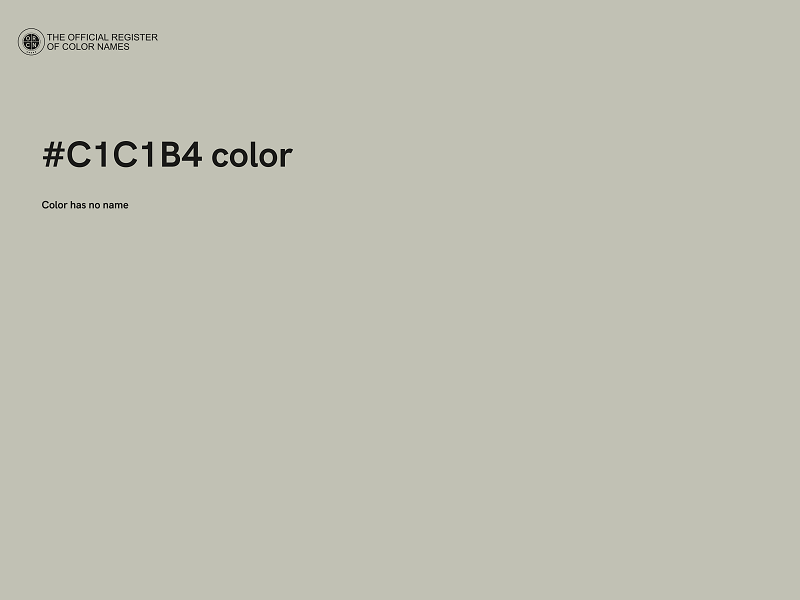 #C1C1B4 color image