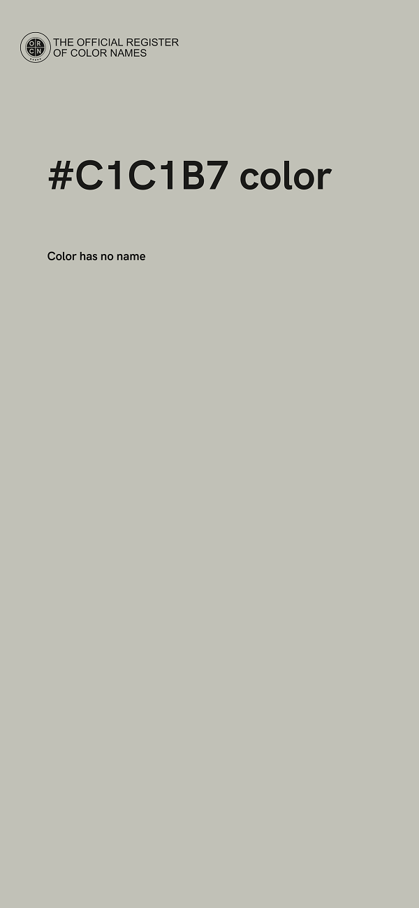 #C1C1B7 color image