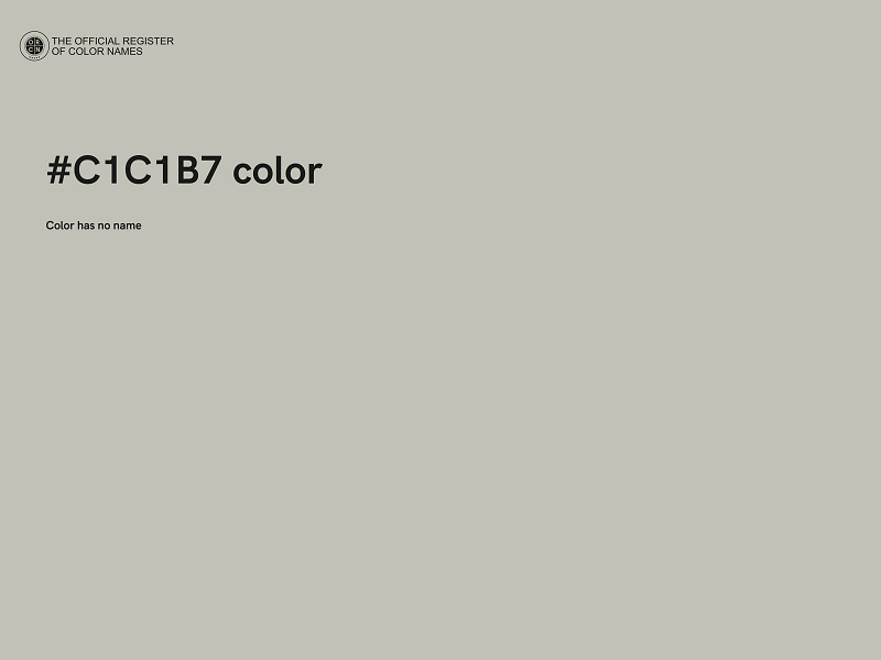 #C1C1B7 color image