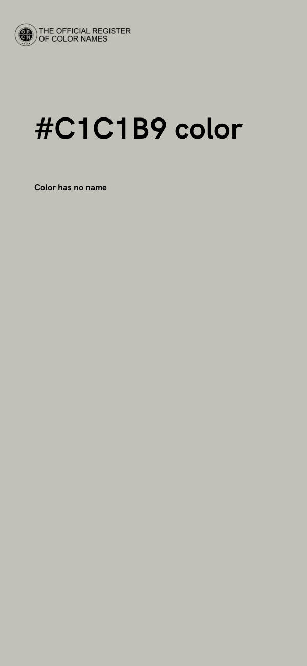 #C1C1B9 color image