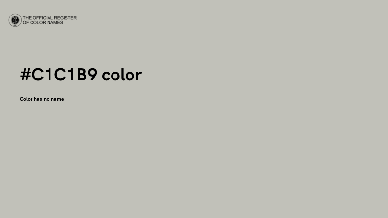 #C1C1B9 color image