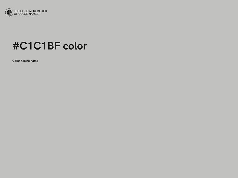 #C1C1BF color image