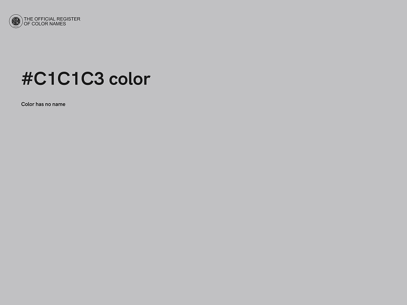 #C1C1C3 color image