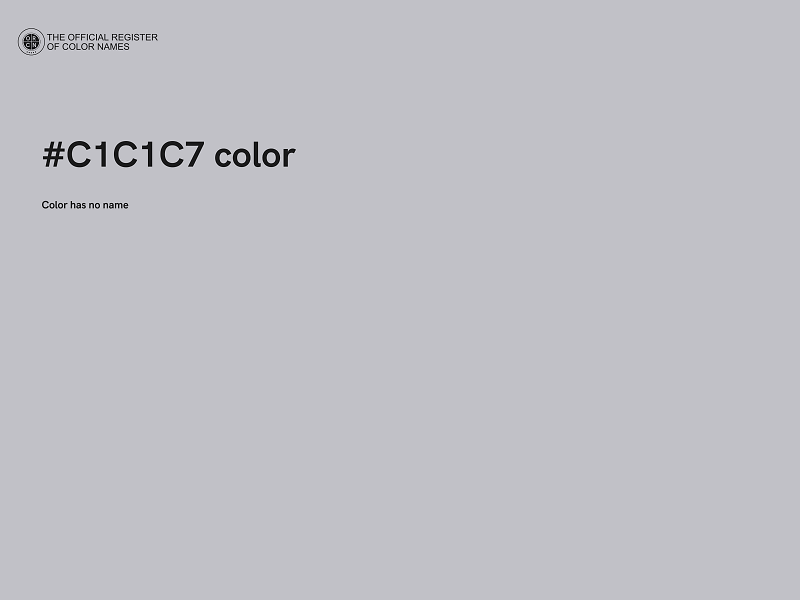 #C1C1C7 color image