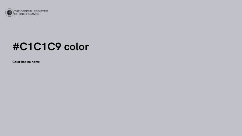 #C1C1C9 color image