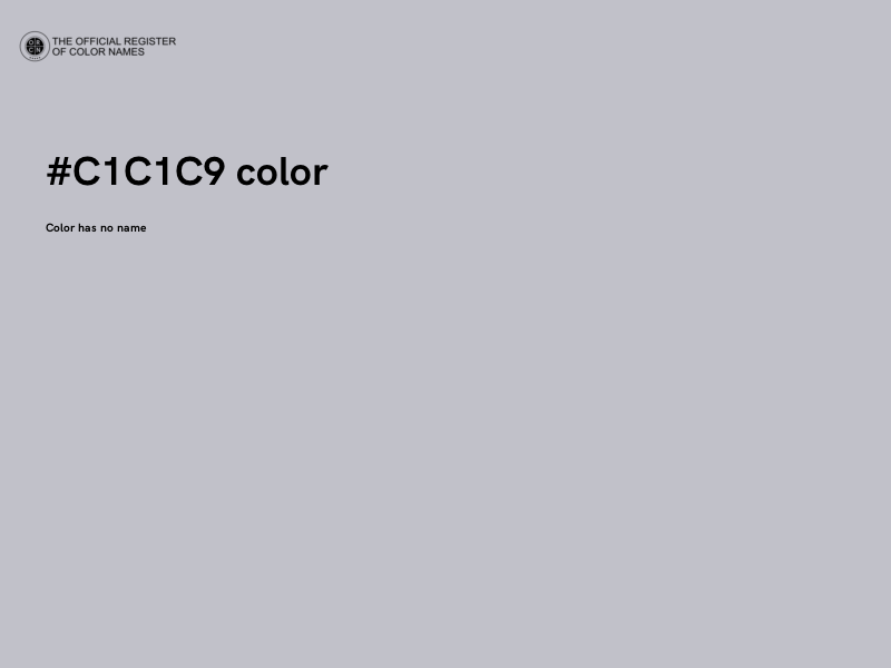 #C1C1C9 color image