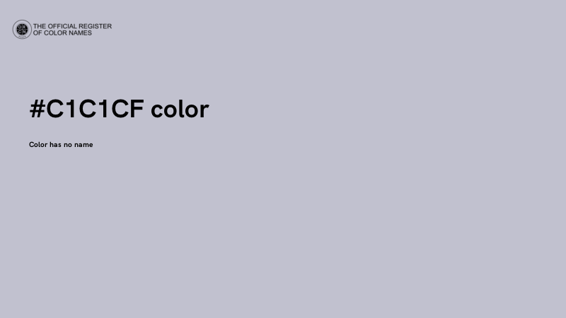 #C1C1CF color image