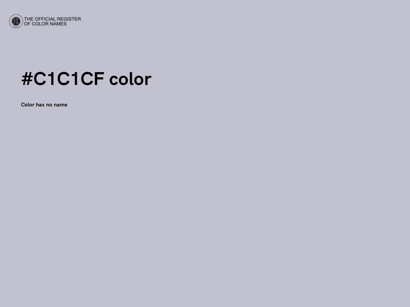 #C1C1CF color image