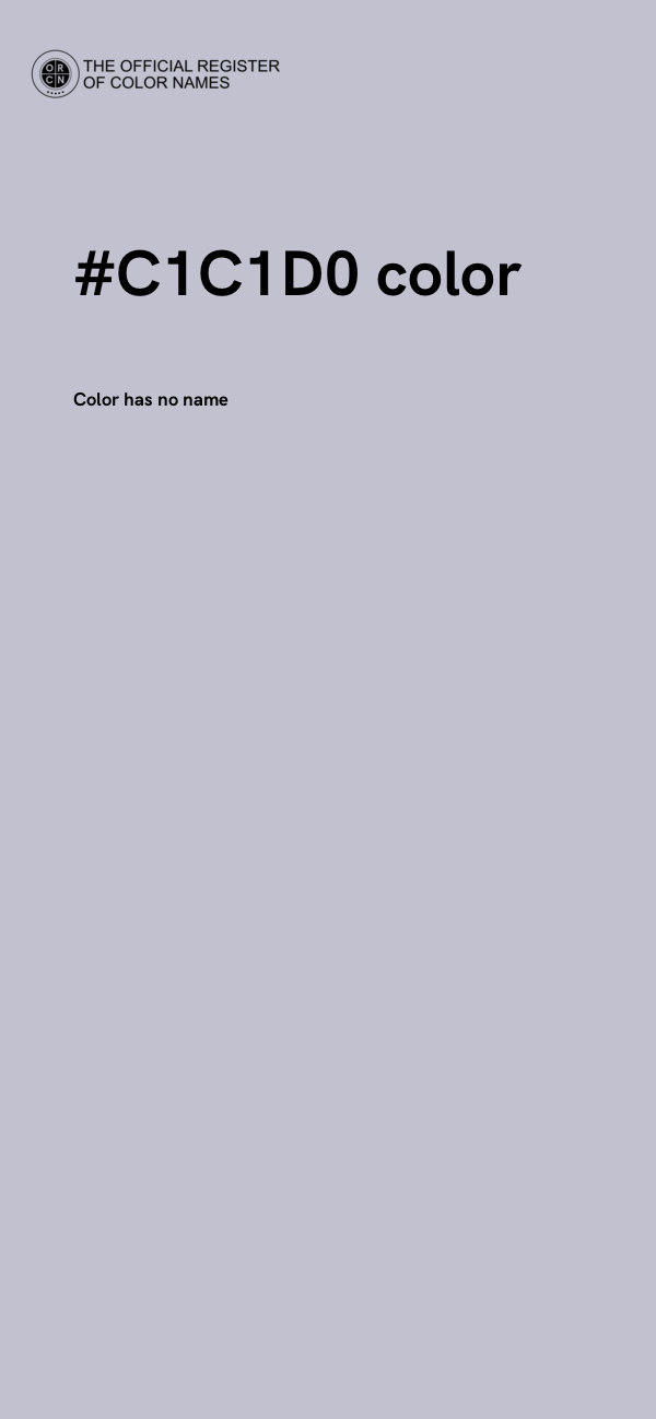 #C1C1D0 color image