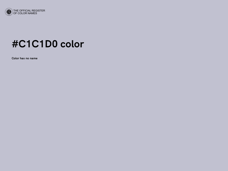 #C1C1D0 color image