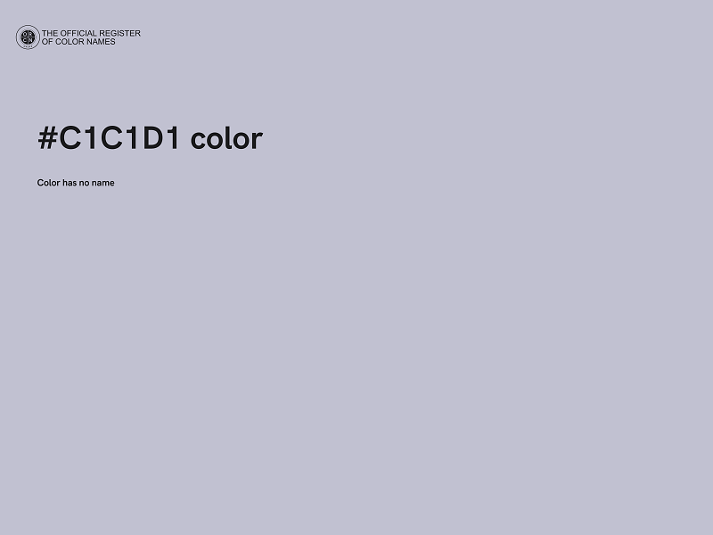 #C1C1D1 color image