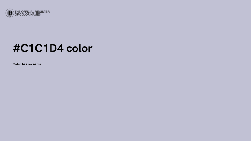 #C1C1D4 color image