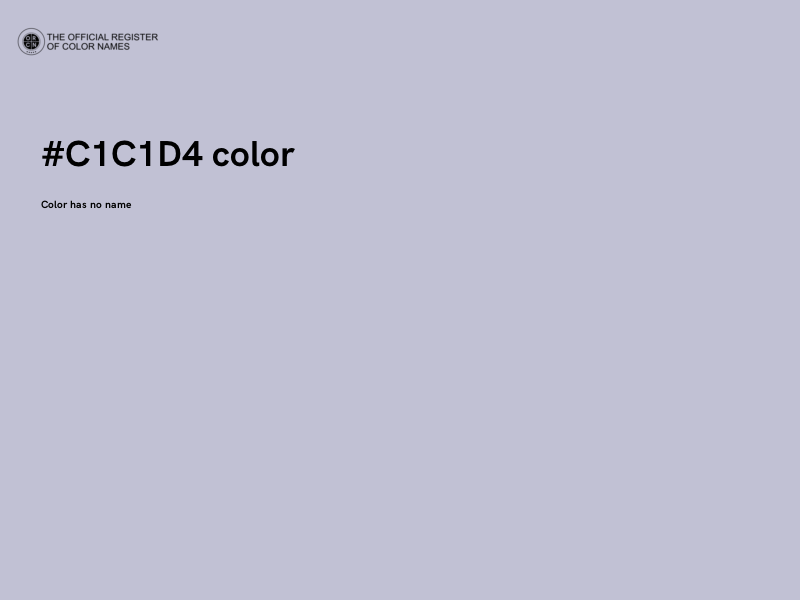 #C1C1D4 color image