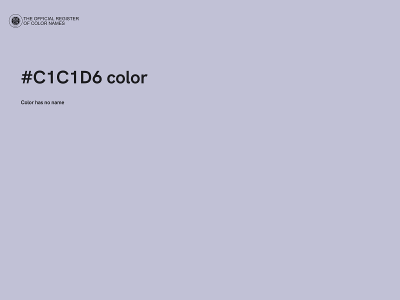 #C1C1D6 color image