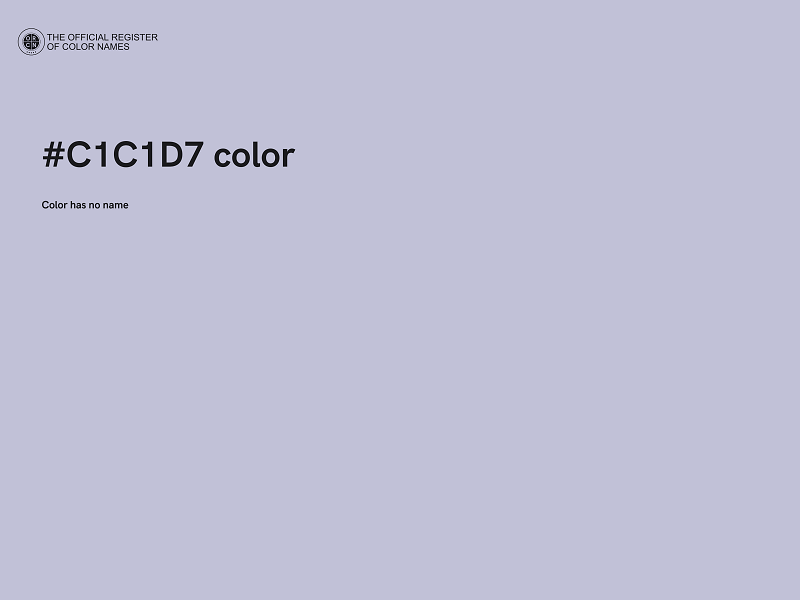 #C1C1D7 color image