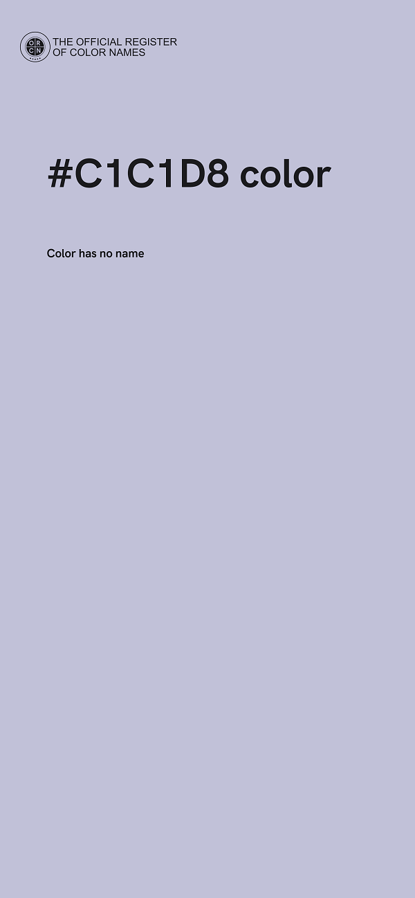 #C1C1D8 color image