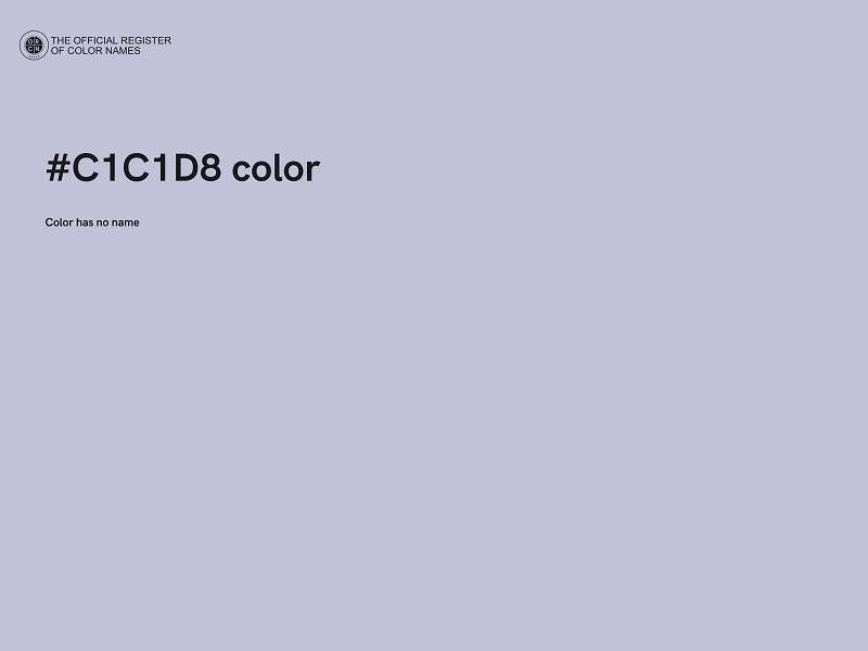 #C1C1D8 color image