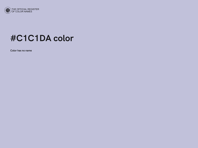 #C1C1DA color image