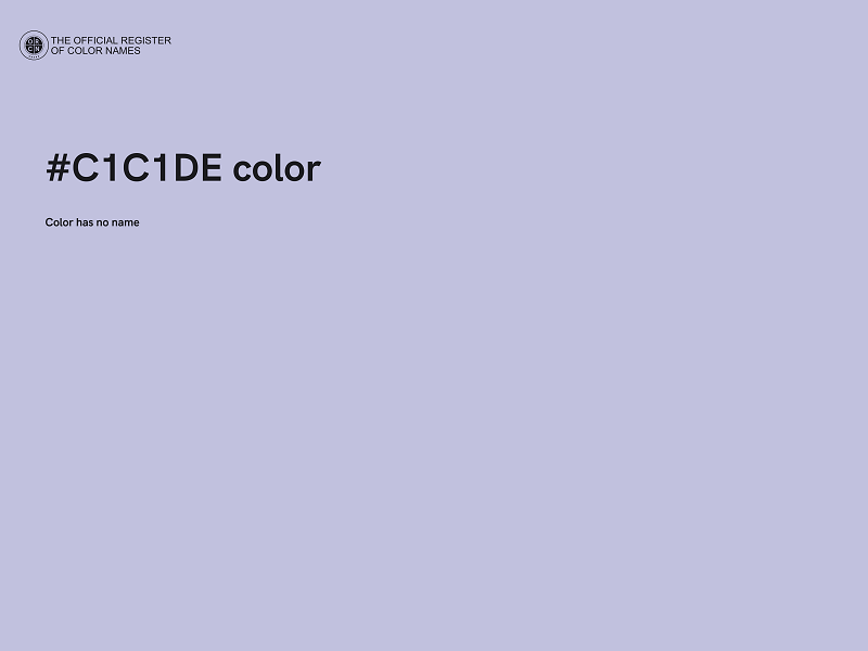 #C1C1DE color image