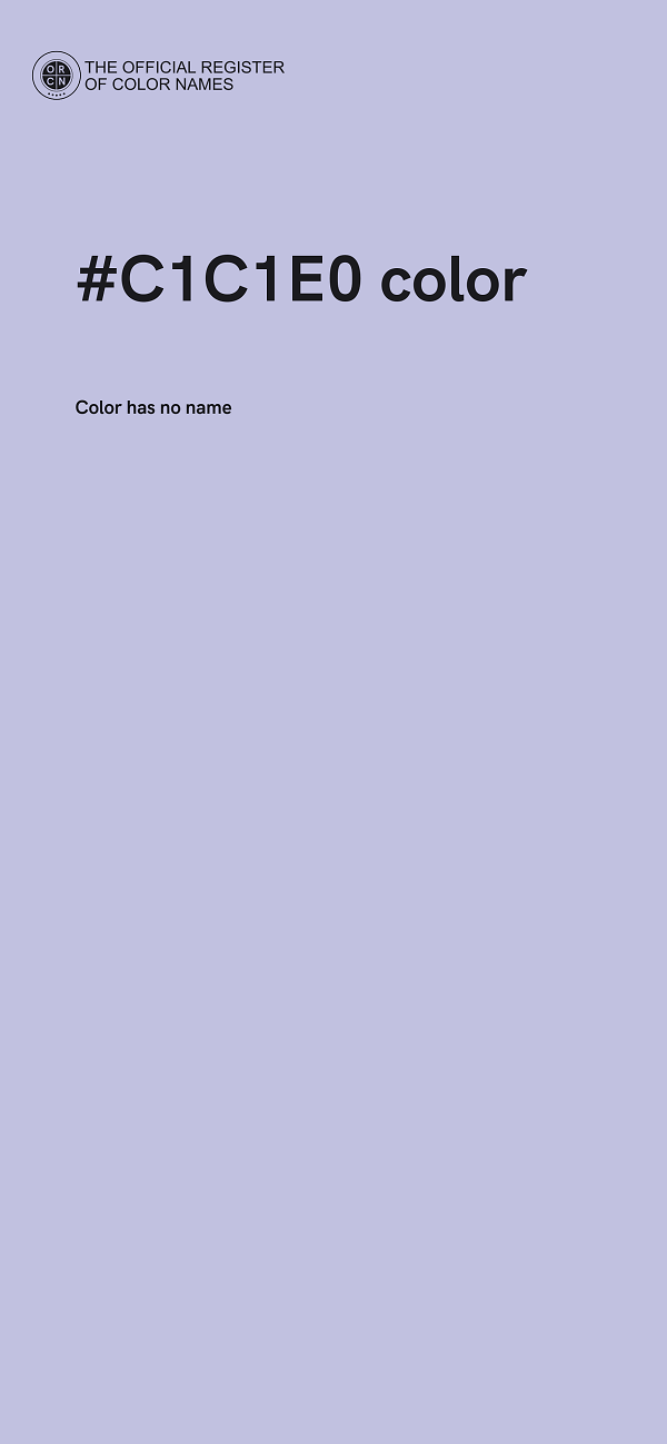 #C1C1E0 color image