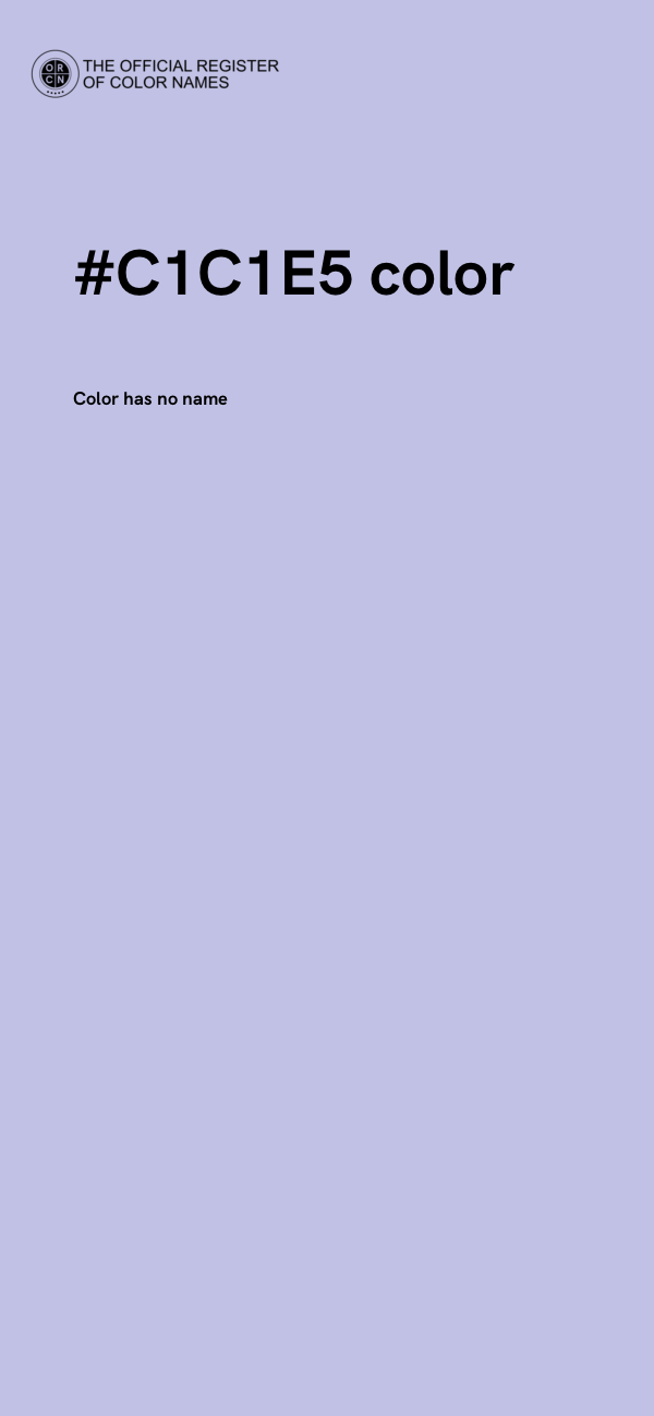 #C1C1E5 color image