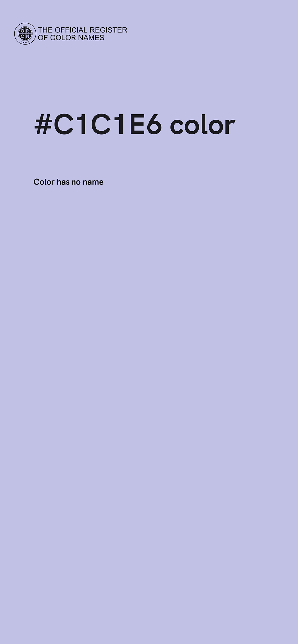 #C1C1E6 color image