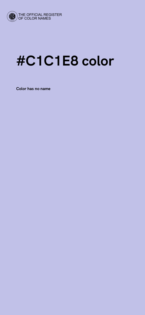 #C1C1E8 color image