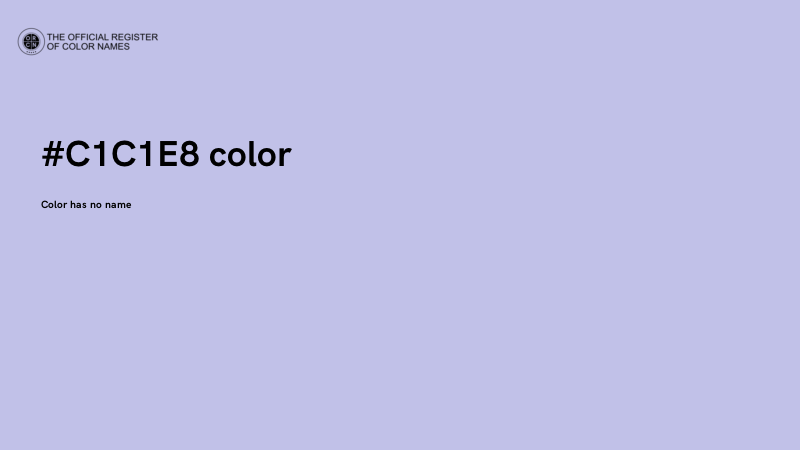 #C1C1E8 color image